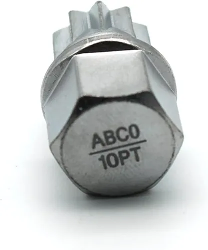 Miniatura 2 de TMAX Abc0/10Pt Bloqueo de rueda Lugnut antirrobo Tuerca Tornillo Eliminación de llave Socket S3057 para Vw Audi