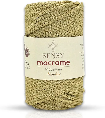 Miniatura 94 de Sensy - Cuerda de poliéster prémium de 0.197 in, 104 yardas, 100% polipropileno, cordón de macramé de 0.197 in, cuerda de ganchillo para bolsa