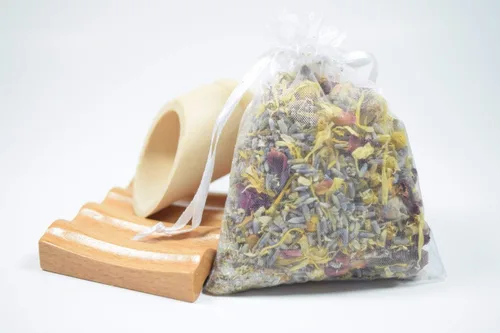 Miniatura 3 de Five Flower Bath Tea Bag - Tub Tea, Floral Bath Soak, Relaxation Body Soak Elder Flowers, Rose, Lavender, Chamomile, Calendula, Epsom Salt