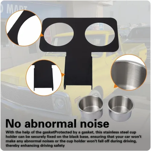 Miniatura 7 de Portavasos de camión para Chevy GMC 1973-1987/91 C10 C20 C30 K10 K20 K30, soporte desmontable para bebidas para consola central, accesorios de coche
