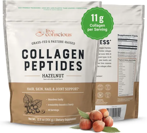 Miniatura 15 de Live Conscious Polvo de Péptidos de Colágeno – Polvo de Colágeno Hidrolizado de Origen Natural – Apoyo para el Cabello, la Piel, las Uñas