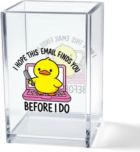 Miniatura 12 de It's Fine I'm Fine Soporte para Lápices y Bolígrafos Cosméticos de Acrílico, Divertido Soporte para Bolígrafos de Gato Negro, Regalo para Amantes