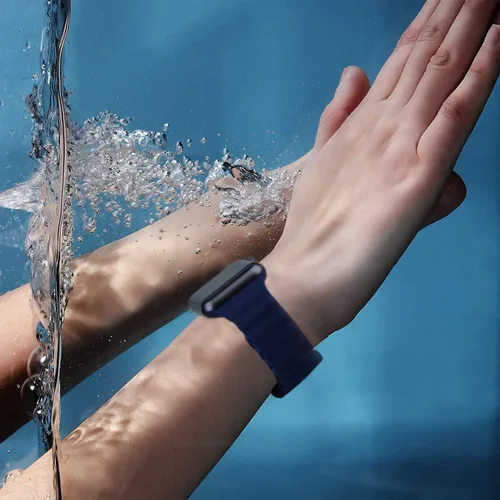 Ocean Band - Correa deportiva de silicona suave compatible con Apple Watch Band de 1.496 in 1.575 in 1.614 in 1.654 in 1.732 in 1.772 in 1.929 in,