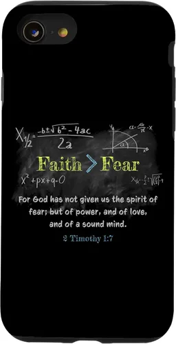 Miniatura 18 de Faith > Fear 2 Timothy 1:7 Christian Verse Math Equation Case for iPhone 17