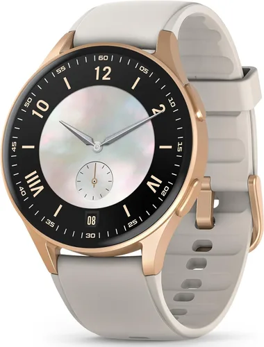 Miniatura 10 de Reloj inteligente para hombres y mujeres (respuesta/hacer llamadas) – AMOLED de 1.32 pulgadas negro mate rastreador de actividad con GPS y Alexa
