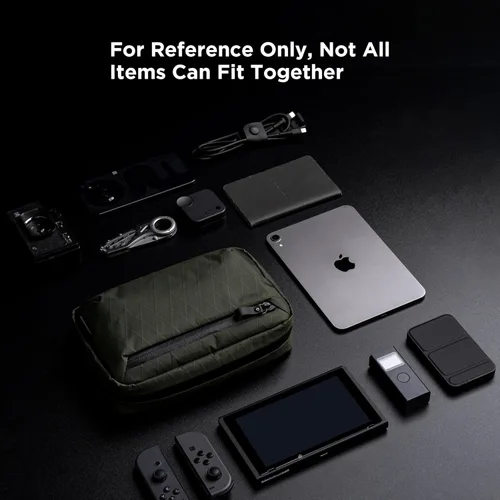 Miniatura 7 de ALPAKA Elements Tech - Funda organizadora de viaje para electrónica, cables, EDC con telas resistentes a la intemperie, cremalleras YKK