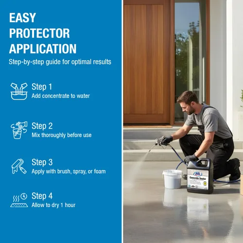 Miniatura 9 de Rain Guard Water Sealers SP-4001 Concentrado de Sellador de Concreto Rinde 1 Galón - Acabado Natural Transparente - Protección Repelente al Agua