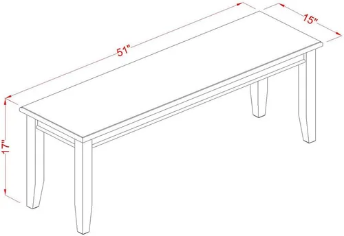 Miniatura 11 de East West Furniture WEGR6D-BLK-W - Juego de mesa de cocina de 6 piezas contiene una mesa de comedor rectangular con hojas de mariposa y 4 sillas