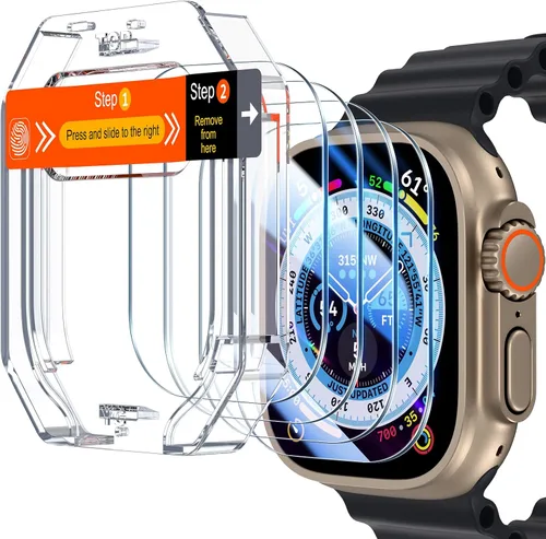 Miniatura 11 de UniqueMe Paquete de 8 protectores de pantalla para Apple Watch Series 11/10 de 42 mm - [TPU suave, no de vidrio][Sin burbujas] iWatch, protección