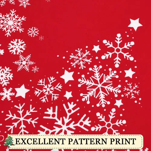 Miniatura 4 de CAROMIO Cortinas de Navidad de 52 x 84 pulgadas para sala de estar, decoración de copos de nieve con ojales, cortinas de oscurecimiento