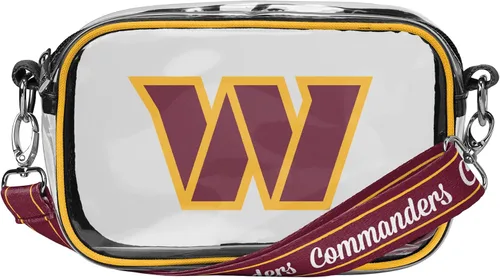 Miniatura 28 de FOCO NFL Womens NFL Team Logo Stripe Clear Crossbody Bag