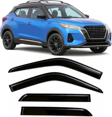 Miniatura 41 de 2016-2021 Protectores de Lluvia Adhesivos para Honda Civic Sedan, Deflectores de Visera Lateral EX EX-L LX Sport Touring, Sombras de Ventilación