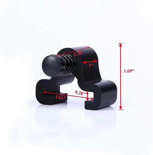 Miniatura 3 de LWZH Topes de puerta de acero negro para puerta corredera de granero Kit de rodillos de riel 2 Pack