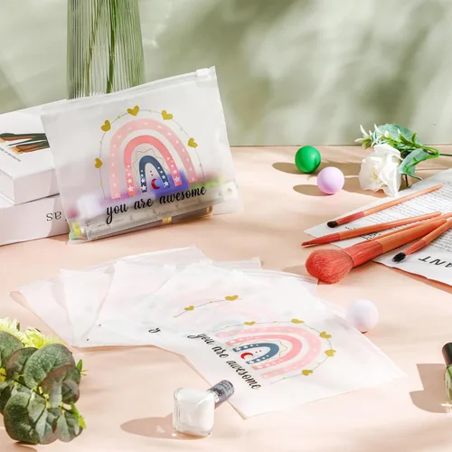 Miniatura 6 de 100 piezas de regalo inspirador a granel para mujeres, bolsa de cosméticos, bolsa de maquillaje EVA con cremallera para graduación 2026, cumpleaños
