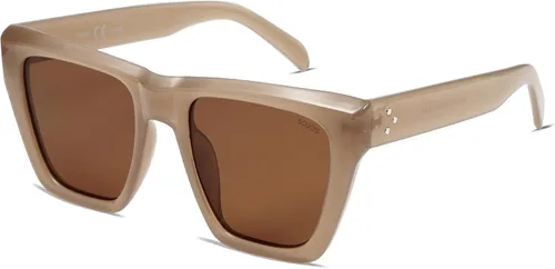 SOJOS Fashion Oversized Square Cat Eye Polarized Sunglasses for Women Trendy Cateye Style Womens Sunglasses SJ2179