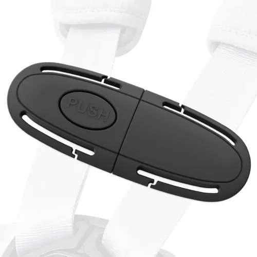 Miniatura 8 de Clip universal para arnés de pecho de asiento de automóvil para niños, ajustador de cinturón de seguridad para niños y protector de hebilla Negro