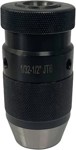 Miniatura 2 de Portabrocas sin llave de servicio pesado de 1/32"-1/2", montaje JT6