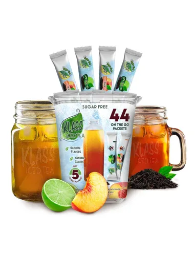 Miniatura 8 de Klass Aguas Frescas Mezcla de bebida en polvo 44 sobres de polvo sin azúcar Sabores - Pepino, limonada de lima, piña, mandarina, fresa, sandía