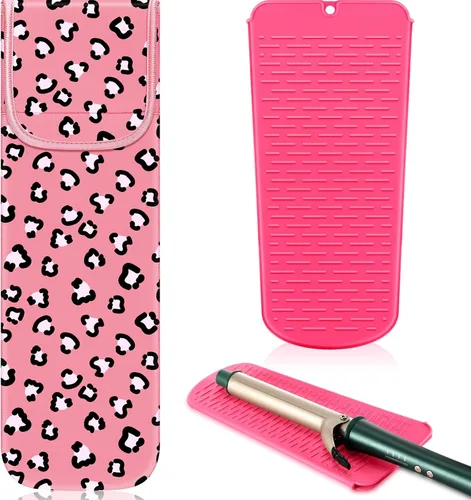 Miniatura 10 de Shappy 2 Piezas Funda de Viaje para Rizador Resistente al Calor Funda Porta Plancha Plana Manga de Neopreno Porta Alisador y Bolsa Plana