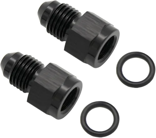 Miniatura 15 de 1/8 NPT hembra a -3 AN AN3 macho Flare Thread Expander adaptador Expander Accesorios de manguera Aluminio Negro