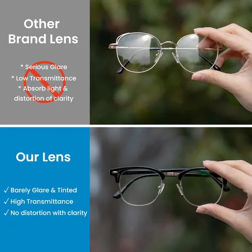 Miniatura 2 de GUDVUE Lentes de luz azul, para computadora/juegos/TV/teléfonos para mujeres/hombres, antirreflejos/UV400/fatiga ocular, negro/dorado