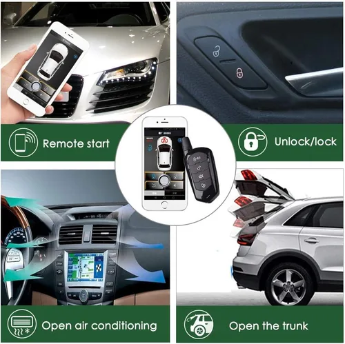 Miniatura 6 de Actualización de Coche Antiguo Entrada sin Llave Cierra Ventanas Abre Maletero Automáticamente, 3 Formas de Bloquear/Desbloquear Control por