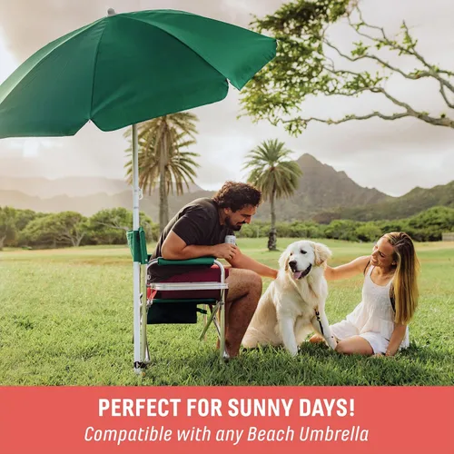 Miniatura 5 de Silla portátil plegable de deportes Picnic Time, talla única , Rojo