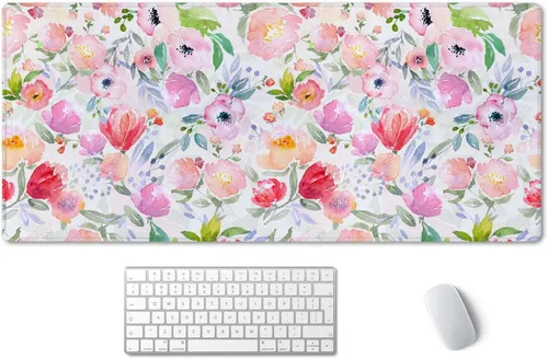 Miniatura 31 de SSOIU Alfombrilla de Ratón para Juegos Extendida XXL ArtSo Alfombrilla Grande para Teclado Mousepad Largo Decoración de Escritorio Almohadilla