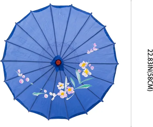 Miniatura 4 de THY COLLECTIBLES Sombrilla japonesa china de 22" para niños, para bodas, fotografía, disfraces, cosplay, decoración y otros eventos