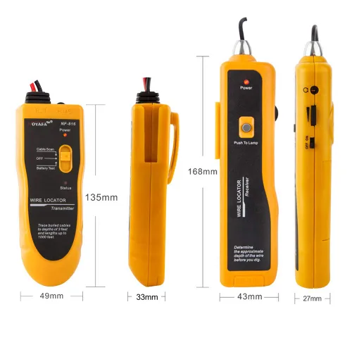 Miniatura 3 de NOYAFA D3IN0580-B Localizador de alambre de cable subterráneo, localice fácilmente alambres en vallas de alambre, controlador de aspersores