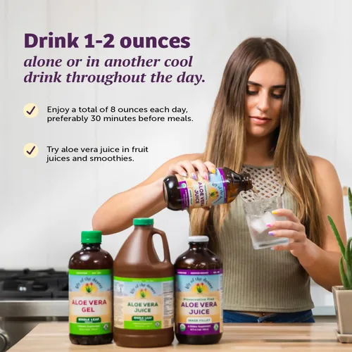 Miniatura 6 de Lily of the Desert Filete interior de aloe vera, 00032, 32 onza, Juice, 1, 1