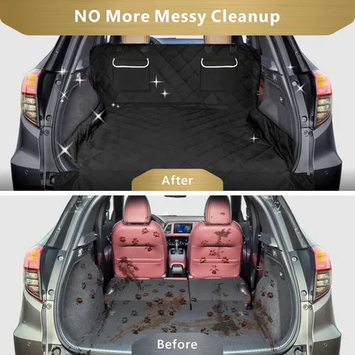 Miniatura 3 de F-color Funda para compartimiento de carga para SUV para perros, forro de carga para mascotas impermeable, asiento para perros, alfombra para SUV