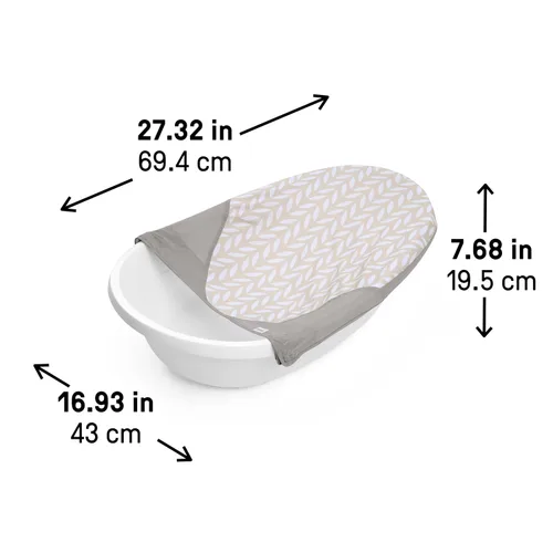 Miniatura 8 de Ingenuity Full Comfort - Bañera 3 en 1 para bebé, 3 fases de uso, recién nacido a niño, soporte ajustable de cobertura completa, incluye 2 tazas