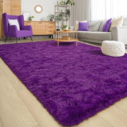Miniatura 24 de Keeko Alfombras Esponjosas para Sala de Estar y Dormitorio, Alfombra Suave de Felpa para Junto a la Cama, Alfombra Grande Moderna para Interiores