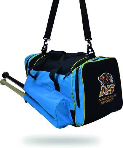 Miniatura 5 de Naqqash Sports Bolsa de béisbol y equipo con múltiples bolsillos para bate de béisbol para jóvenes, adultos y jugadores profesionales en poliéster