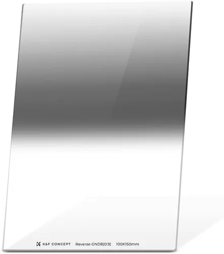 K&F CONCEPT Filtro de densidad neutra graduada GND8 (3 topes) de 3.937 x 5.906 in con 28 recubrimientos multicapa compatible con soporte Cokin Z