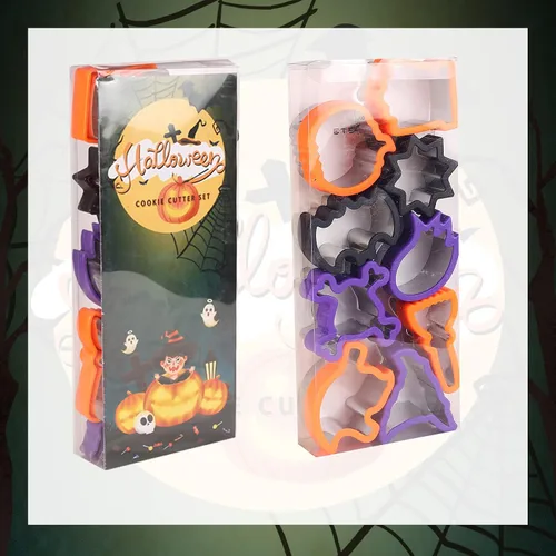 Miniatura 9 de ETERSION Cortadores de galletas de Halloween 9 piezas de 2 a 3 pulgadas Halloween Cookie Cutters 9 Different Shapes 2-3 Inches