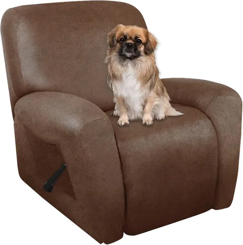 Miniatura 30 de ANARACHON Fundas para Sillas Reclinables Tipo Cuero, 4 Piezas Funda para Sillón Reclinable Lazy Boy, Protector de Muebles - Funda Suave Lavable