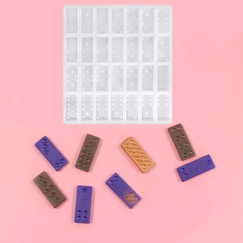 Miniatura 4 de Moldes de silicona para fundición de resina epoxi - Domino Shapes