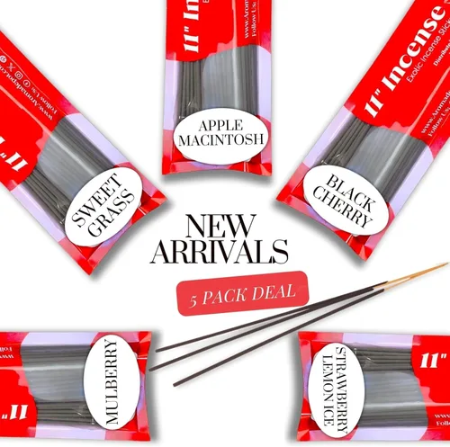 Miniatura 6 de Nag Champa - Varillas de incienso más exóticas de 11 pulgadas. Aproximadamente 85 a 100 varillas por paquete, cada barra natural se quema durante 45