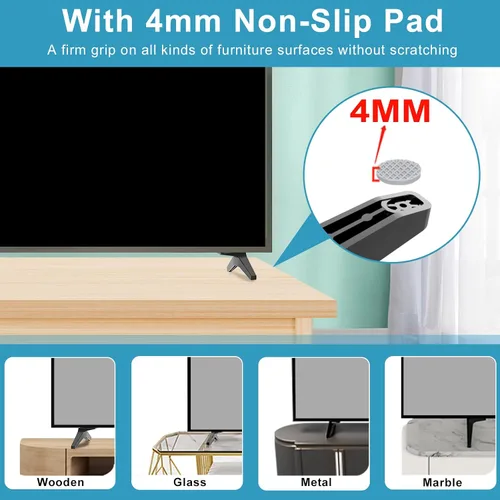 Miniatura 6 de Patas de TV para soporte de TV LG base de repuesto, para 49 55 pulgadas LJ UJ Series LG TV patas 49UJ6300 49LJ550M 49UJ6320 49UJ630T 49UJ635T