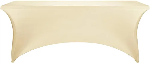 Miniatura 2 de LZY Cubierta de Mesa Elástica Ajustable de Spandex para Mesa Plegable de 6 pies, 4 pies o 8 pies, Mantel de Cóctel Rectangular, Perfecto para Champn