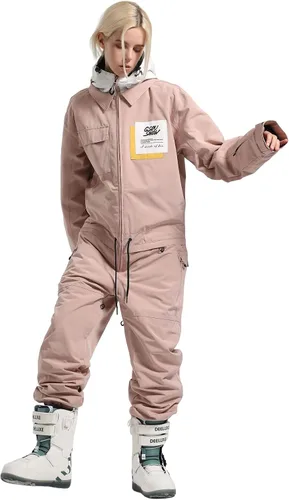 Trajes de esquí de una pieza para mujer, impermeables, resistentes al viento, traje de nieve aislado, para deportes de nieve