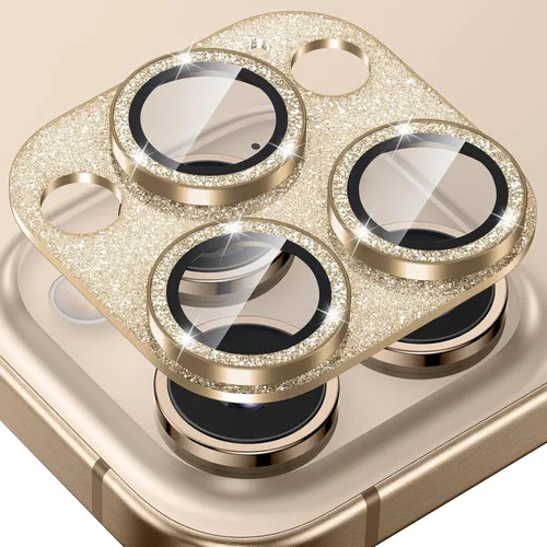 Miniatura 27 de Tensea Protector de lente de cámara para iPhone 16 Pro/iPhone 16 Pro Max/iPhone 15 Pro/iPhone 15 Pro Max, cubierta de vidrio templado de aleación