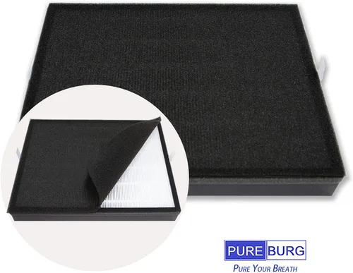 Miniatura 3 de PUREBURG Juego de filtros de repuesto compatibles con el purificador de aire COLZER EPI-328 y purificador de aire Domccy NS-320, H13 HEPA + 4