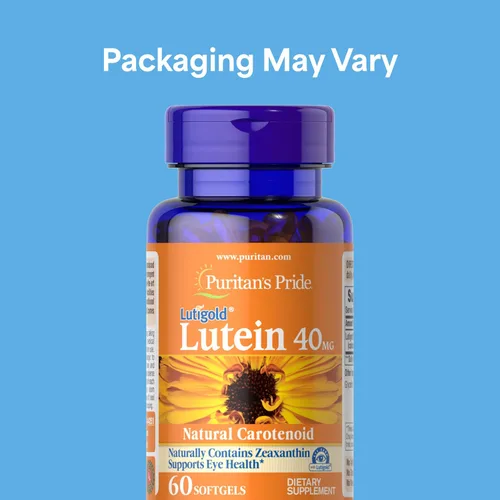 Miniatura 3 de Puritan's Pride Luteína Carotenoide Lutigold™ Premium 40 mg con zeaxantina para hombres y mujeres, suplemento dietético para apoyo de la salud