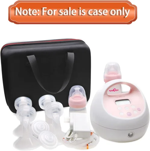 Miniatura 2 de LTGEM - Funda de viaje para extractor de leche eléctrico Spectra Baby USA S1 Plus / S2 Plus Premier (negro y azul)