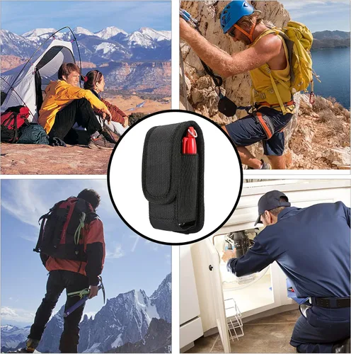 Miniatura 5 de Funda multiherramienta, bolsa EDC, funda multiherramienta para cinturón, organizador de cinturón EDC para bolígrafo, linterna/cuchillo plegable