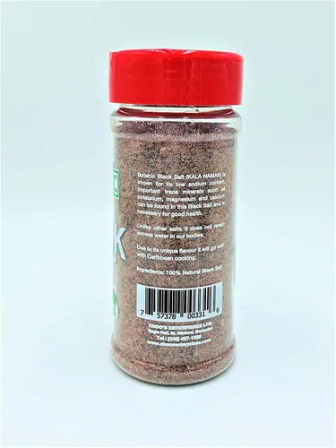 Miniatura 6 de Sal negra (KALA NAMAK) / grano fino/8 onzas (paquete de 2 botellas)