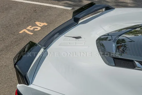 Miniatura 6 de Repuesto para modelos Chevrolet Corvette C8 2020 Par de mimbres adicionales de alerón de tapa trasera de maletero estilo Z51